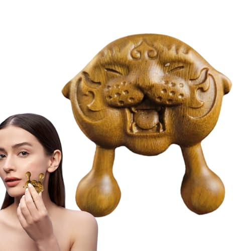 Raspador de nariz de madera, herramientas de masaje de madera para la nariz - Herramientas faciales Masajeador ocular manual,Masajeador de puntos, palo de raspado de madera natural, herramienta de