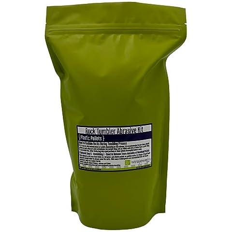 WireJewelry Plastic Pellets for Rock Tumbling, 2 Pound Bag Cover