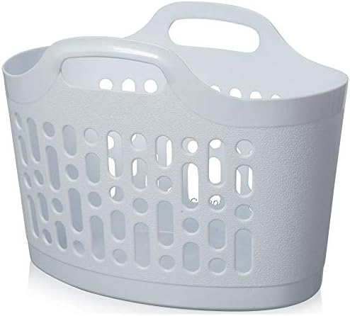 AQS INTERNATIONAL 50L Plastic Flexible Storage Baskets Flexi Tub Clothing Laundry Bucket Garden