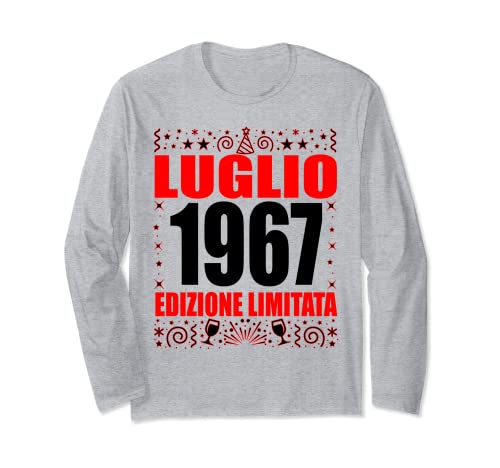 55 Anni Di Compleanno Luglio 1967 Edizione Limitata 1967 Maglia a Manica
