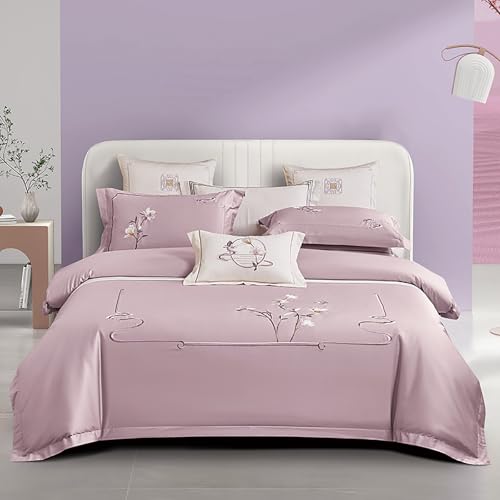 Ensemble de housse de couette broderie florale résistant toutes saisons - 3