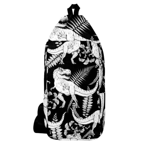 Sac à dos à bandoulière Dinosaure compact 16x36.5cm anti encombrement