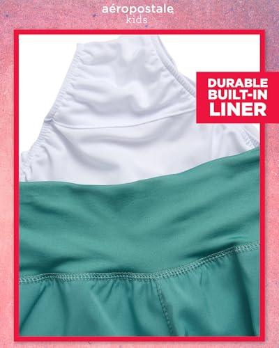 AEROPOSTALE Girls' Wide Leg Shorts - 2 Pack Woven Loose Fit Athletic Workout Shorts for Girls with Yoga Waistband (7-16)4