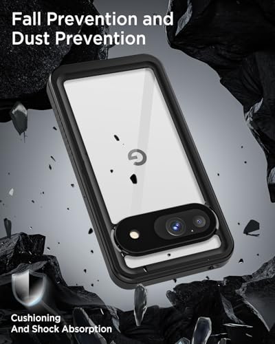 Image of Miimall Cases for Google Pixel 9 Case Waterproof, [IP68 Waterproof & Military Grade Shockproof][Built-in Screen Protector] Dustproof Full Body Shockproof Rugged Cover Case for Pixel 9 6.3 inch