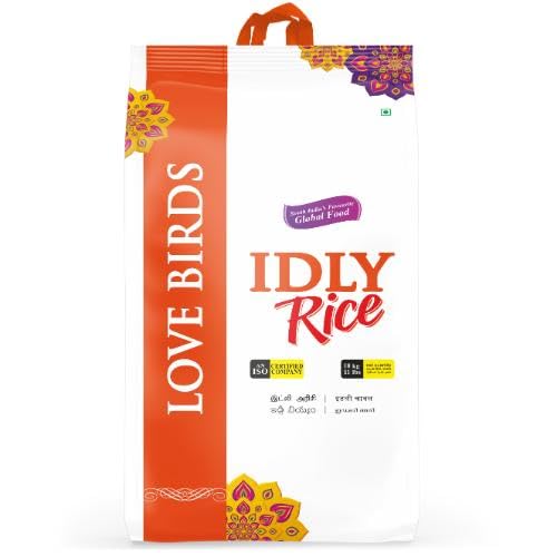 Love Birds Idly Rice | Soft & Fluffy Idlis | Authentic South Indian Breakfast Rice | 10kg (B0DG8HTNY2) Amazon Price History, Amazon Price Tracker