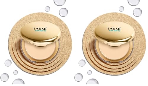 Image of Lakme 9to5 Hya Matte Pressed Powder Ivory 9gm (Pack of 2)
