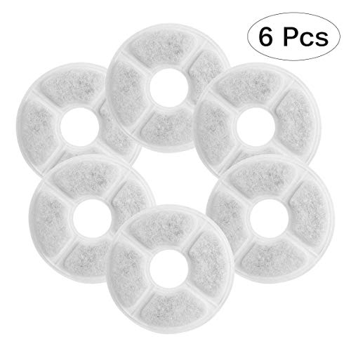 Ruff 'n Ruffus Cat Drinking Water Fountain with 3 Free Filters + Free Silicone Mat + Free Handheld Toy | 2-Liter Automatic Water Dispenser (Replacement Filters)