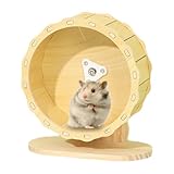 Ruota per esercizi a forma di riccio, silenziosa ruota in legno per criceti, piccoli animali domestici, ruota da corsa per topi, gerbilli, porcellini d