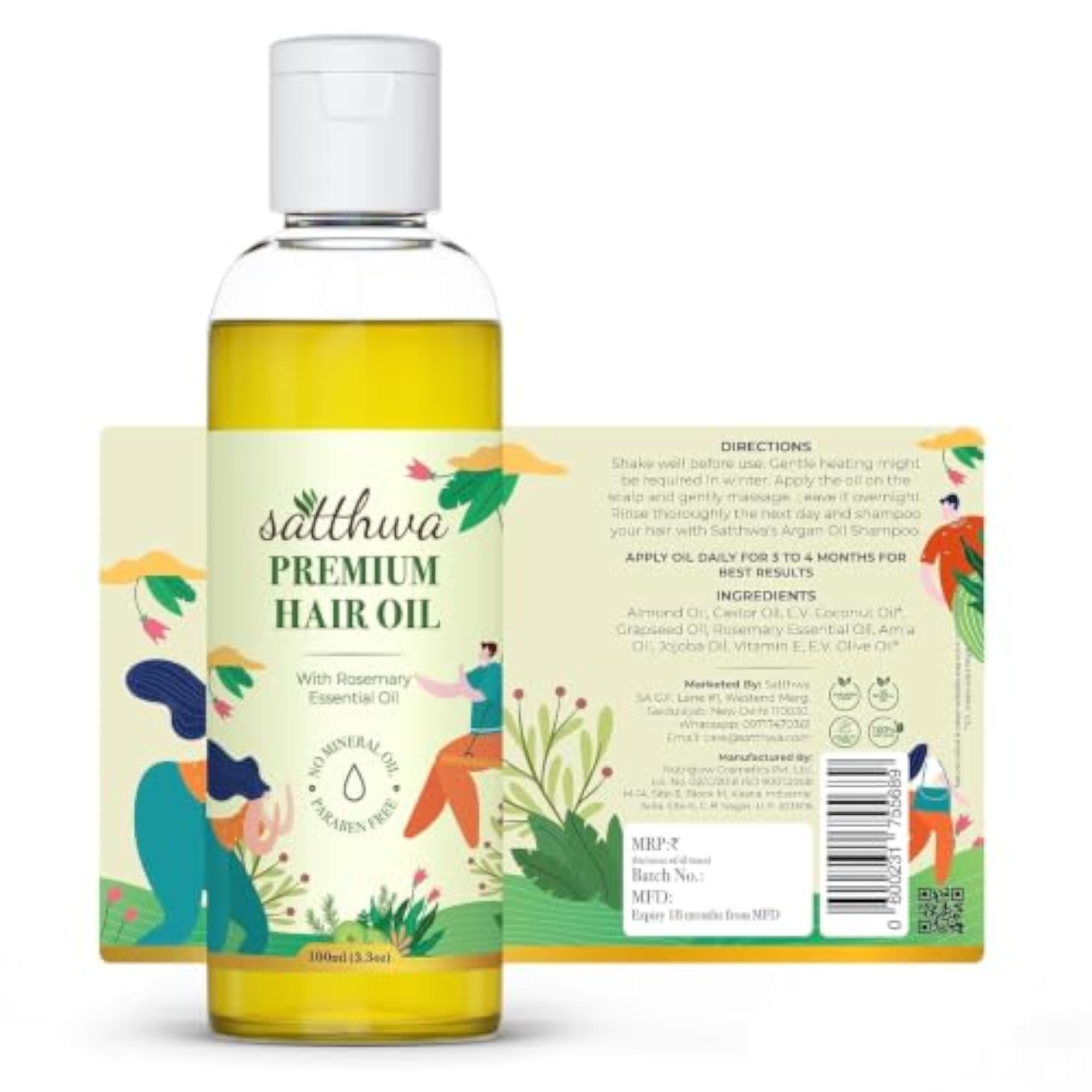 Premium Rosemary Hair Oil for Daily Care
