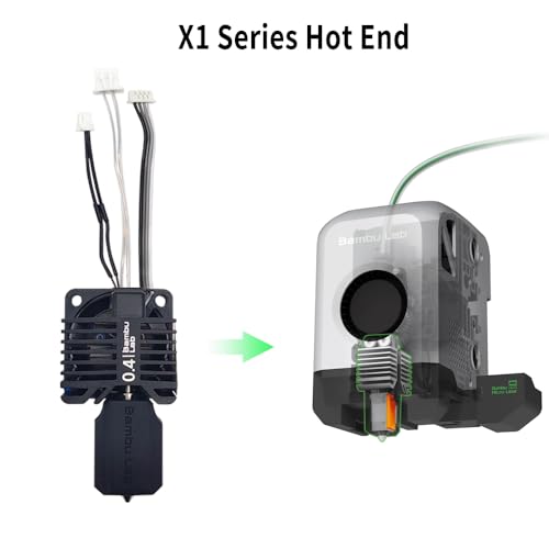 Extrudeuse Hot End Bambu Lab X1C buse 0.4 mm avec ventilateur kit