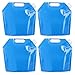HuangXinyu 2 Pcs Bidon Agua Plegable, 5L Bolsa de Agua Plegable, 5 litros Envase de Agua Portátil, Bidón Plegable, Contenedor Bolsa de Almacenamiento de Agua Plegable para Viaje Camping Picnics