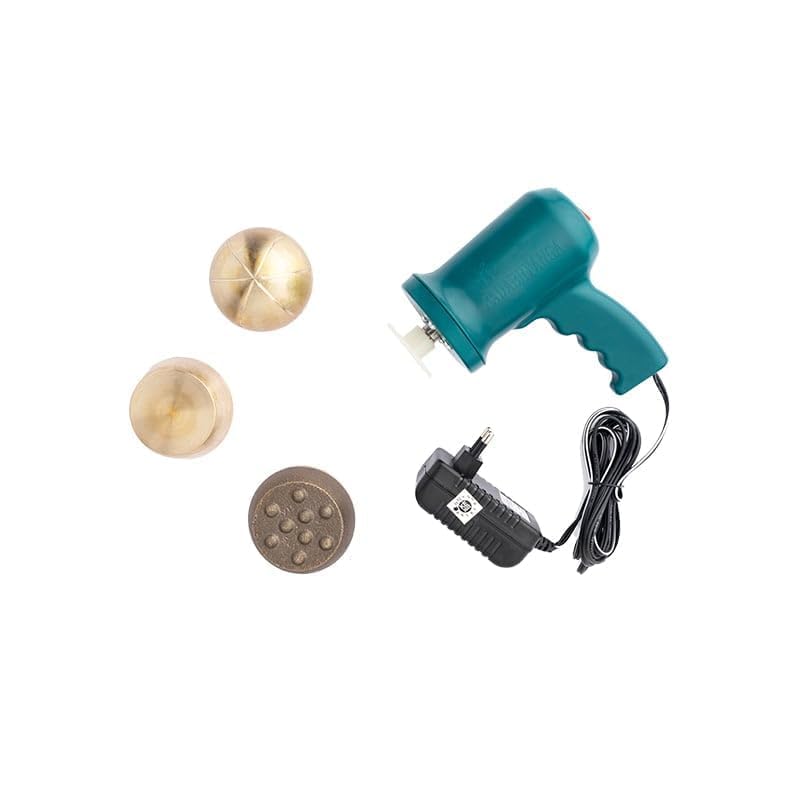 AHCP Kansa Vatki Foot Massager, Ayurvedic, Round with Dotted and Plain Design, KT09