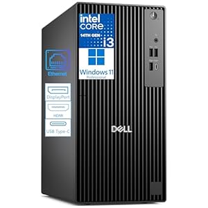 Dell Tower Desktop Computer for Business & Home, Next Gen OptiPlex, 14th Gen Intel 4-Core Processor, 8GB DDR5 RAM, 256GB PCIe SSD, Type-C, HDMI + 1 DisplayPort, Windows 11 Pro