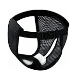 DDFS Female Dog Heat Cycle with 3 Replace Diaper,Dog Pants in Heat Reusable Diapers Adjustable Protective Pants for Dogs Black XL