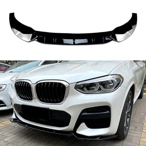 Spulhc Parachoques Delantero de Coche para BMW X3 X4 G01 G02 M Pack 2018-2021, Kit Divisor de alerón de carrocería ABS