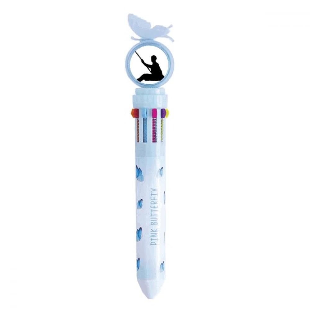 Shaolin Stylo à bille rétractable multicolore à pointe fluide