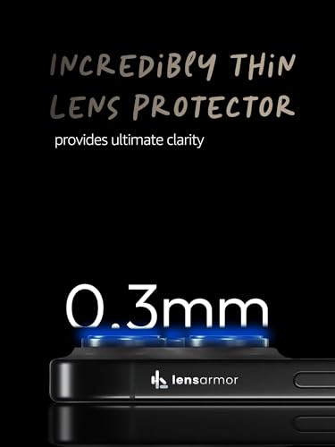 Image of Lensarmor Compatible with iPhone 16 Pro Max Black Titanium Camera Lens Protector (2-Pack) - 9H Tempered Glass, Anti-Scratch, Stealth Protection with Alignment Frame