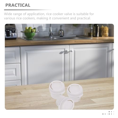 Válvula de escape universal para olla arrocera, válvula de vapor de tamaño mediano miniatura 3