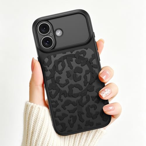 Coque magnétique iPhone 17 antichoc : protection élégante imprimé léopard