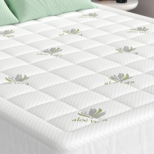 Wowttrelax Surmatelas 140 x 190, Housse de Matelas 140x190 Respirant, Rafraîchissant sur Matelas 2 Personnes 140x190 avec Poches Profondes pour Matelas 15-30...
