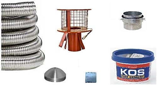 10m Stainless 5 Inch Quality StoveMaestro Chimney Flue Liner EasyFit Kit