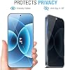 Pack 2+1 para Xiaomi 17 Protector de Vidrio Templado de Privacidad para Pantalla y Protector de Lente de Cámara, Película Anti-Espía de Dureza 9H Compatible con Funda para Xiaomi 17 5G (2025) 8