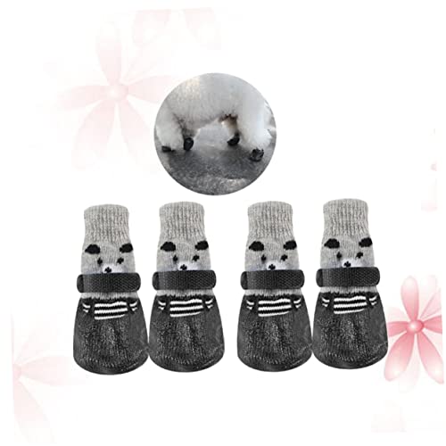 DRESSOOS Calcetines De Antideslizantes para Perros y Gatos con Diseños De Dibujos Animados Talla M