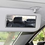 Auto Sun Visor HD Makeup Mirror,Portable Self-Adhesive Seatback Stainless Steel,Universal Car Interior Cosmetic Mirror