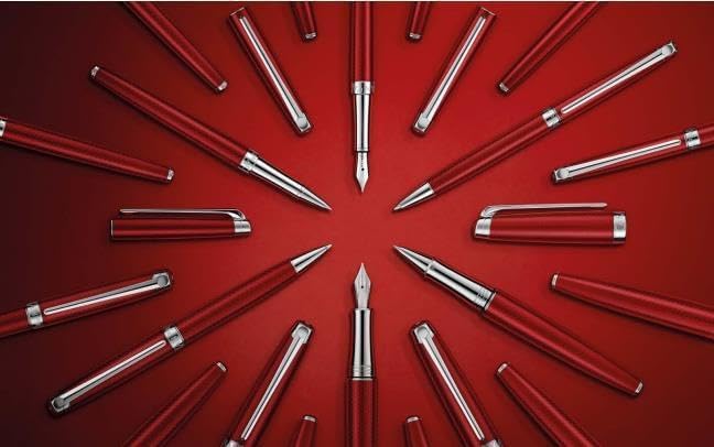 Caran dAche Leman Slim 4781 580 Ballpoint Pen in the Colour Rouge Carmin — view 7