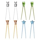 4 Pairs of Children's Practice Chopsticks, Cute Cartoon Sushi Chopsticks, Diet Enlightenment Tools, Commemorative Gifts, Learning Sets.