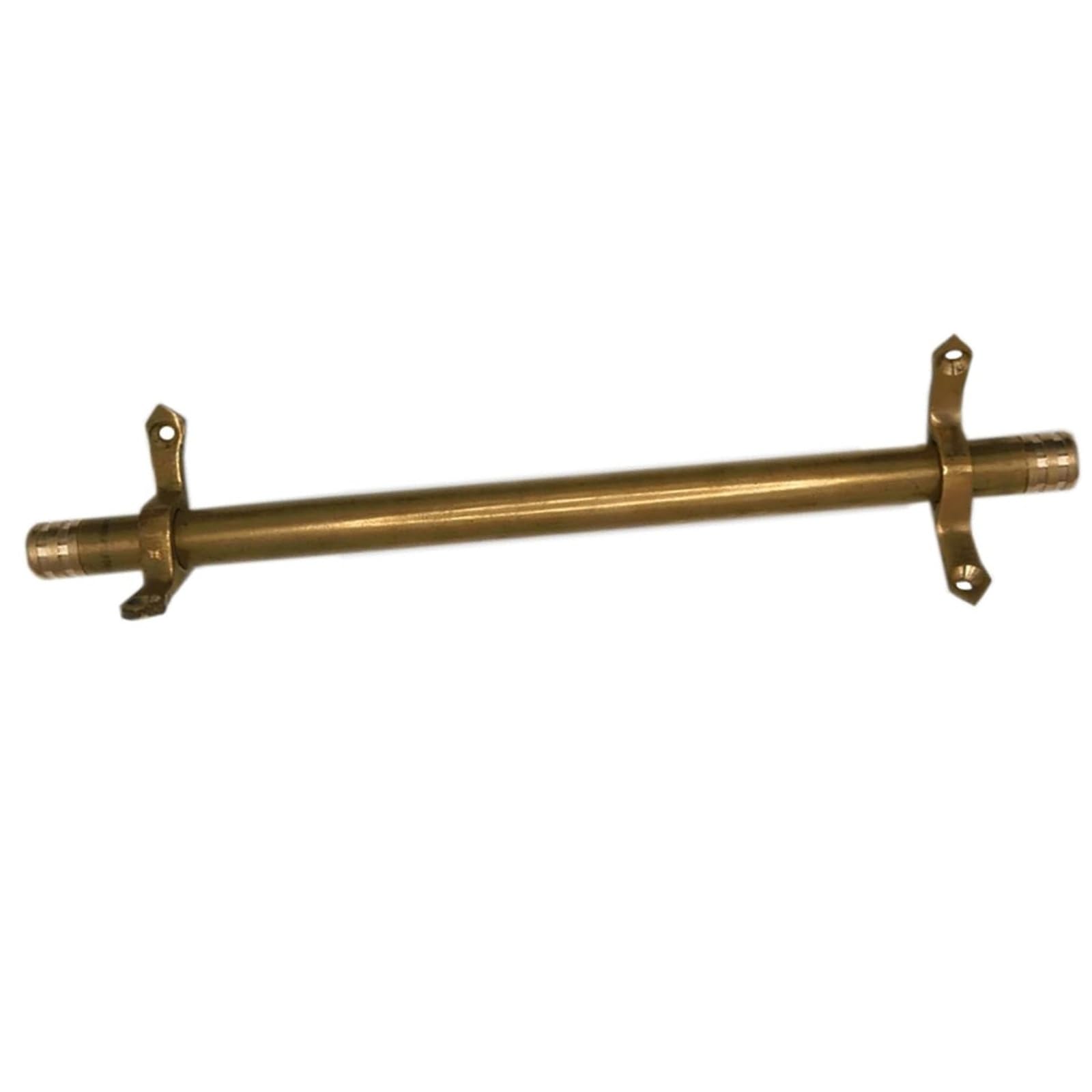 Barre tubulaire avec embout sphérique en laiton pour fixation de tapis d'escalier 112cm