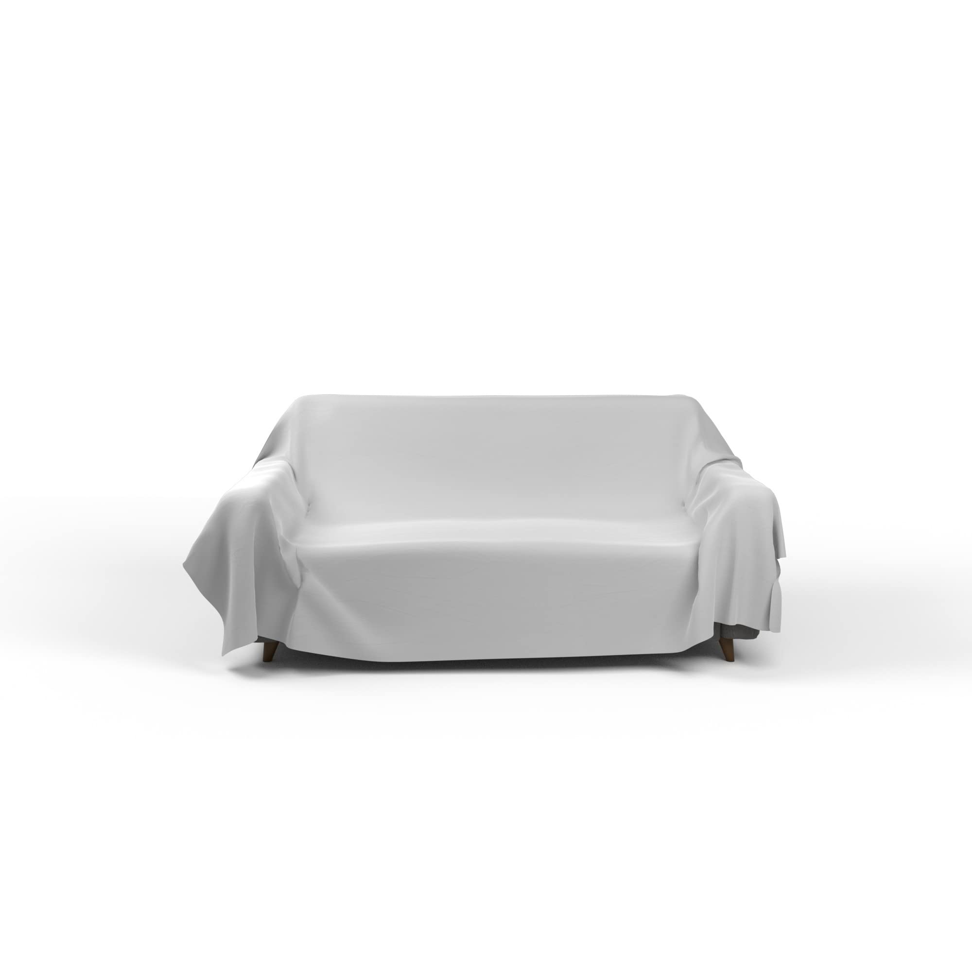 Italian Bed Linen Max Color Plain Plain Tarpaulin, Light Grey, 270 x 300 cm