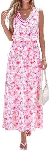 PRETTYGARDEN Womens Summer Floral Maxi Dresses 2026 Spring Sleeve...