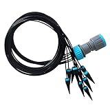 sazoley Automatic Irrigation Spray 10 Heads 1.6 Meters Long Drip Irrigation Irrigation System for Ga