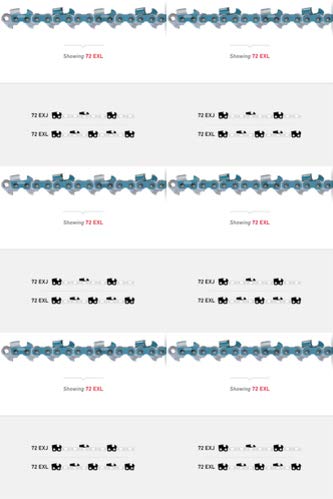 6 PK Genuine Oregon 72EXL072G PowerCut 20" 3/8" .050" 72DL Saw Chain Loop