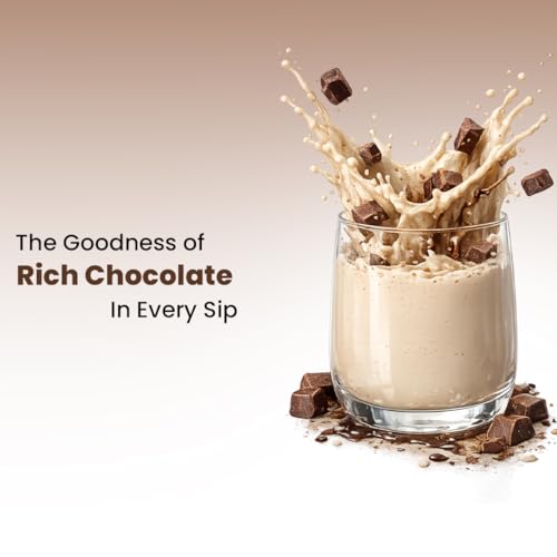 Image of Fitspire YOR Daily Rich Chocolate Protein Powder 50g | 20g Protein with 24+ Vitamins & Probiotics for Daily Wellness | Zero Added Sugar, Monk Fruit Sweetened