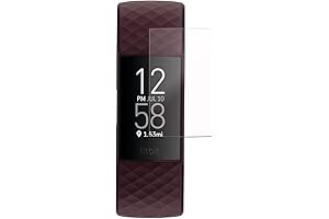 (6-Pack) Screen Protector Compatible with Fitbit Charge 4 3 SE - The...
