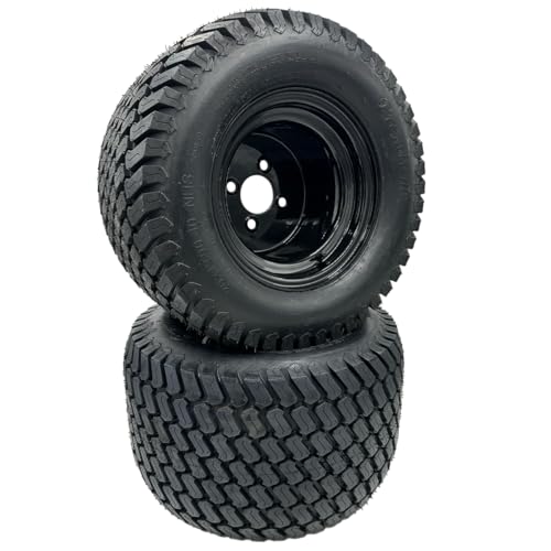 Set of 2-20x12.00-10 Lawn Mower Tire and Wheel