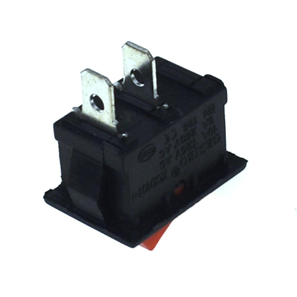 RELAND SUN 5pcs On/Off KCD1 KCD1-101 switch with light 2 in 3pin 2/3Position 103 102 101/N (2Pin 2 Positon red)