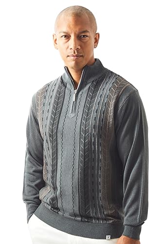 STACY ADAMS Men's Sweater, Vertical Dotted Line