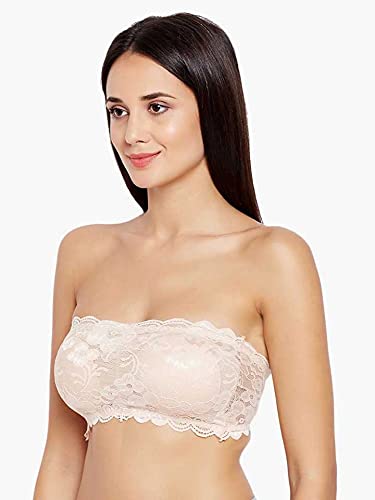 Image of Women's Lace Padded Wire Free Bralette Bra