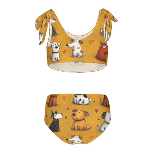 Girls Swimsuit Two Piece Swimwear Bikini Set Beach Sport Bathing Suit for Girls 3-12T2