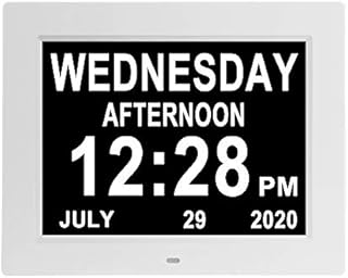 Jaihonda [Remote Control] 10 Inch Digital Calendar Day Clocks Day Date Time Dementia Clock for Senior Elderly Memory Loss Vision Impaired Alzheimers + 8 Alarms Options & Auto Dimmer