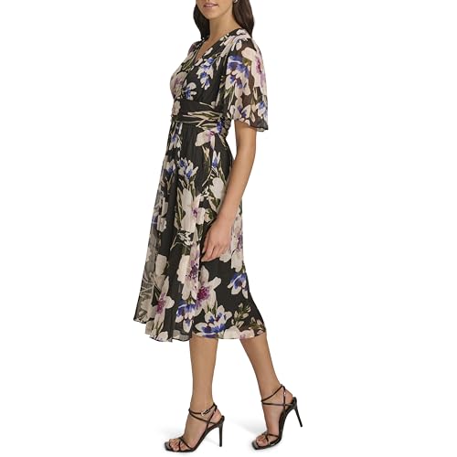 Calvin Klein Women's Floral Midi Aline Dress2