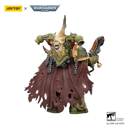 Image of JOYTOY Warhammer 40k Death Guard Plague Marine Champion Action Figure