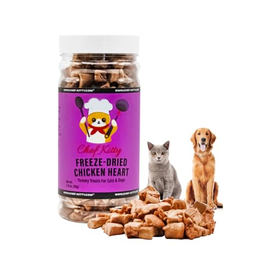 Chicken Hearts for Dogs | Cat Treats Freeze Dried, 100%