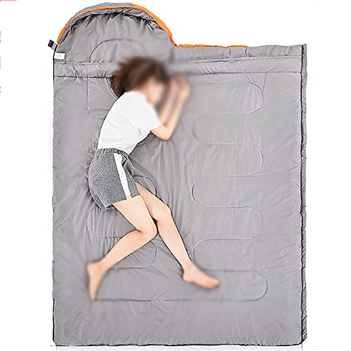 Jianghuayunchuanri Bequemer Schlafsack Outdoor Erwachsene Camping Schlafsack Verdickte Umschlag Schlafsack Camping liefert Indoor- und Outdoor-Aktivitäten (Farbe : Grau, Size : 2.2KG) - Image 4