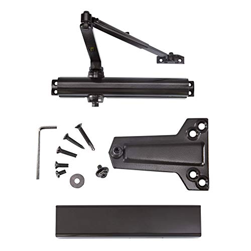 Lynn Hardware Heavy Duty Commercial Door Closer, Dc8016 Automatic Door Closer, Surface-Mounted Auto Door Closer, Size 1-6 Commercial Door Closer Heavy Duty For Heavy Traffic Areas, Dark Bronze #TOP5