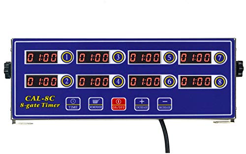 Li Bai Kitchen Cooking Timer 8 Channels Digital LED Alarm Reminder Clock Commercial Restaurant Home Loud Adjustable Clear Display Stainless Steel