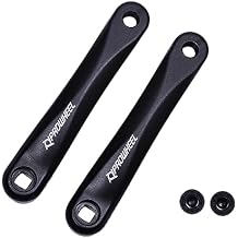PROWHEEL Ebike Crank Arm Available in Square Hole,140MM/152MM/160MM/165MM/170MM/175MM Black Bike Crank Arm for Electric Bike,Mid Mounted Motor,Torque1 Pair